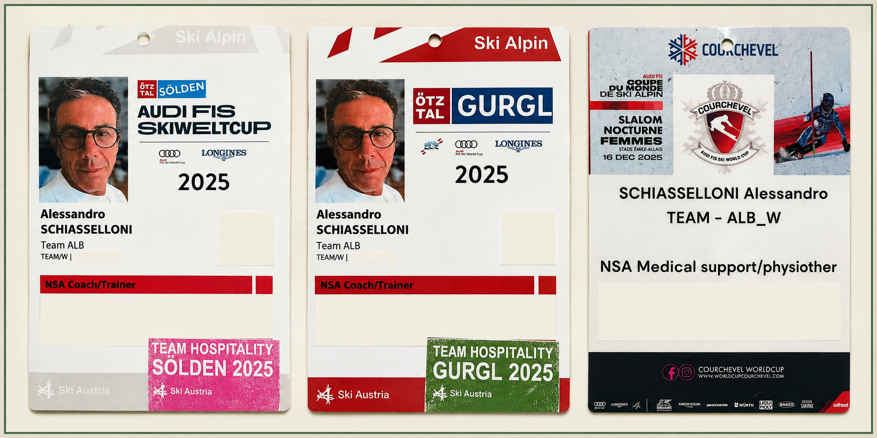 Accrediti professionali Team Albania per le tappe FIS World Cup di Sölden, Gurgl e Courchevel 2025